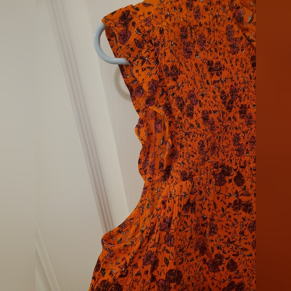 Smocked floral tank, size L - Picture 4 of 7